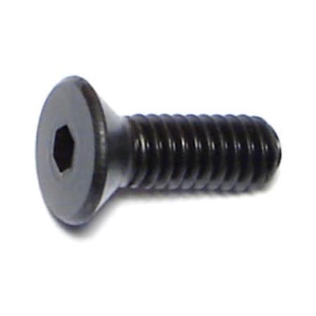 Midwest Fastener #8-32 Socket Head Cap Screw, Flat, Plain Steel, 1/2 in Length, 15 PK 67522